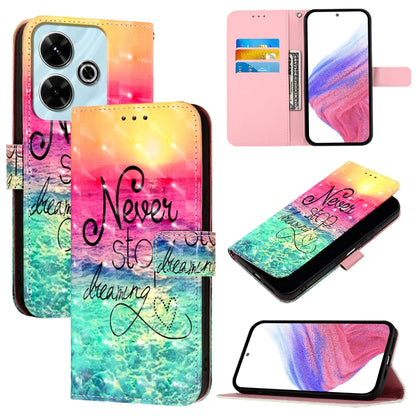 3D Painting Horizontal Flip Leather Phone Case, For Xiaomi Redmi 13 4G, For Xiaomi Poco M6 Pro 4G, For Xiaomi Redmi A3
