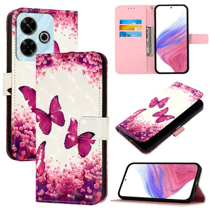 3D Painting Horizontal Flip Leather Phone Case, For Xiaomi Redmi 13 4G, For Xiaomi Poco M6 Pro 4G, For Xiaomi Redmi A3