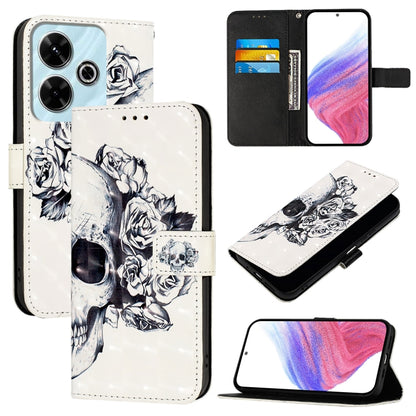 3D Painting Horizontal Flip Leather Phone Case, For Xiaomi Redmi 13 4G, For Xiaomi Poco M6 Pro 4G, For Xiaomi Redmi A3