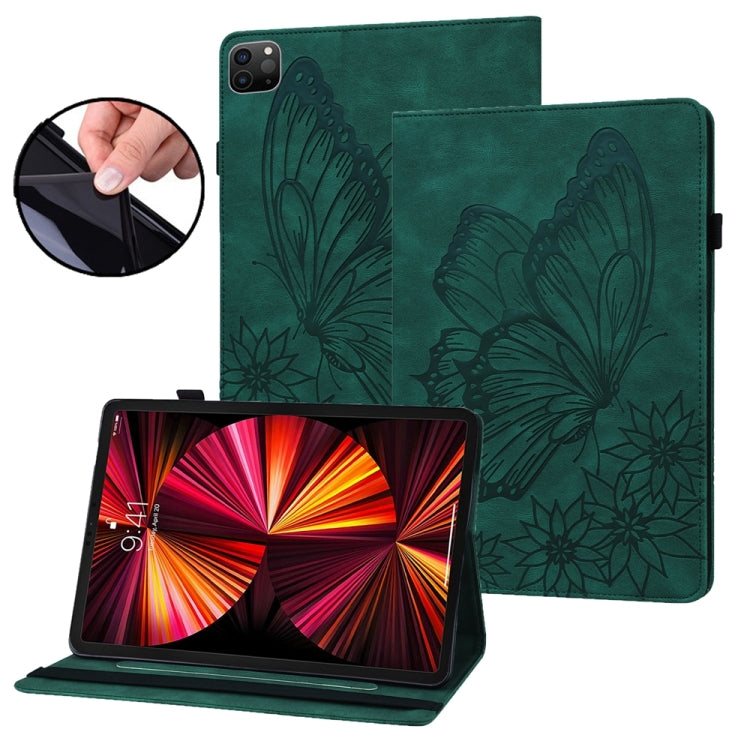 Big Butterfly Embossed Leather Tablet Case, For iPad Pro 13 2025 / 2024, For iPad Pro 11 2025 / 2024, For iPad Pro 12.9 2022 / Air 13 2024 / 2025