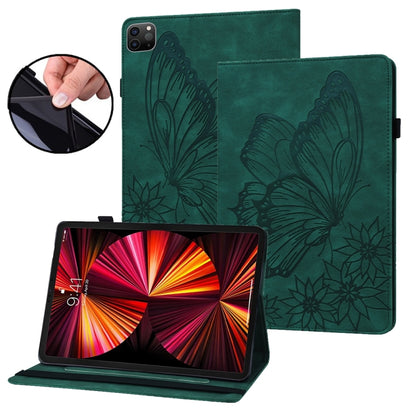 Big Butterfly Embossed Leather Tablet Case