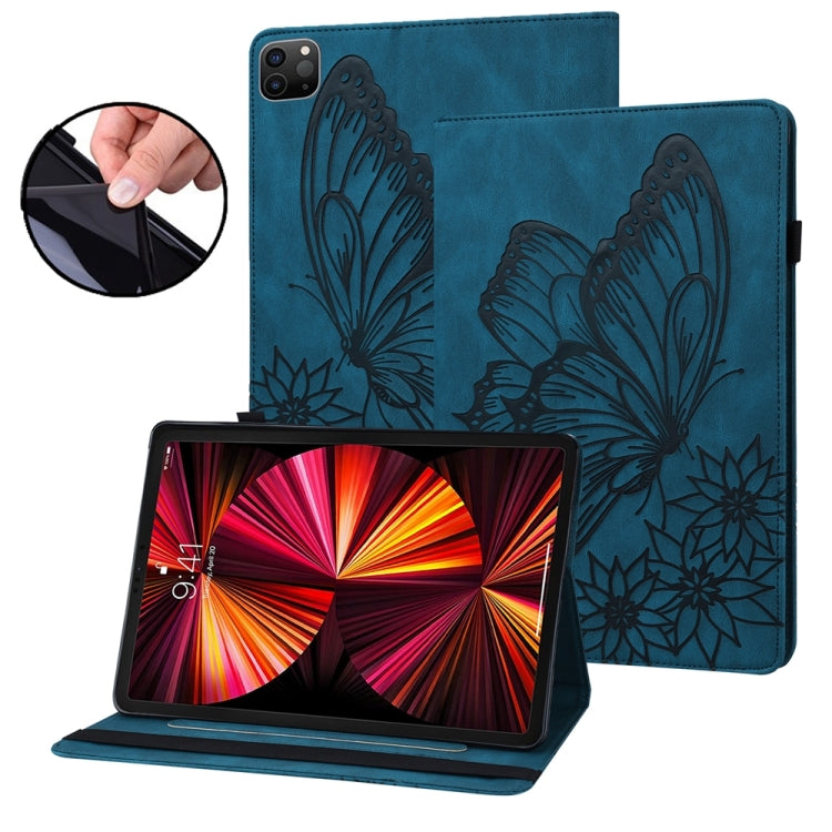 Big Butterfly Embossed Leather Tablet Case