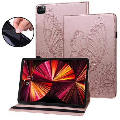 Big Butterfly Embossed Leather Tablet Case, For iPad Pro 13 2025 / 2024, For iPad Pro 11 2025 / 2024, For iPad Pro 12.9 2022 / Air 13 2024 / 2025