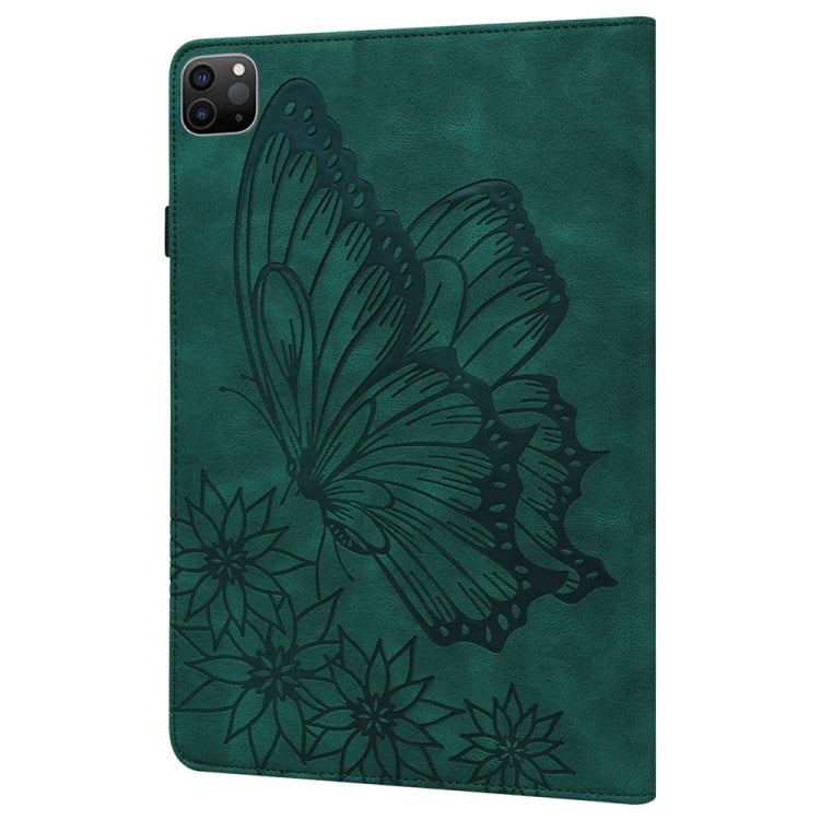 Big Butterfly Embossed Leather Tablet Case, For iPad Pro 13 2025 / 2024, For iPad Pro 11 2025 / 2024, For iPad Pro 12.9 2022 / Air 13 2024 / 2025