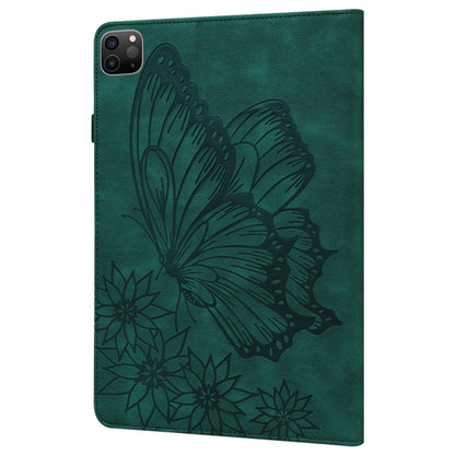 Big Butterfly Embossed Leather Tablet Case, For iPad Pro 13 2025 / 2024, For iPad Pro 11 2025 / 2024, For iPad Pro 12.9 2022 / Air 13 2024 / 2025