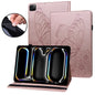 Big Butterfly Embossed Leather Tablet Case, For iPad Pro 13 2025 / 2024, For iPad Pro 11 2025 / 2024, For iPad Pro 12.9 2022 / Air 13 2024 / 2025