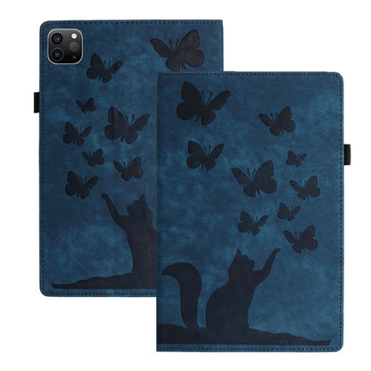 Butterfly Cat Embossing Leather Tablet Case