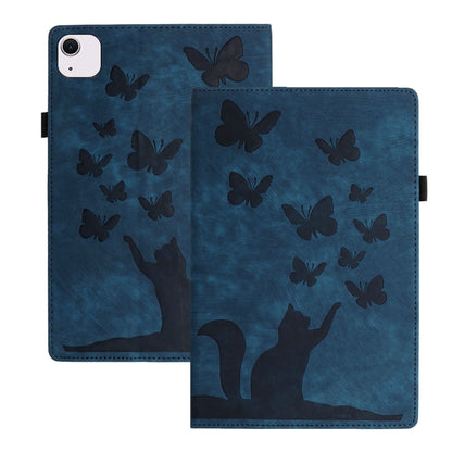 Butterfly Cat Embossing Leather Tablet Case