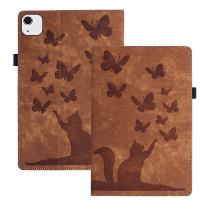 Butterfly Cat Embossing Leather Tablet Case