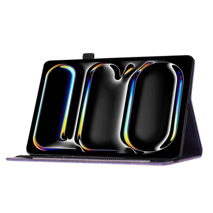 Butterfly Cat Embossing Leather Tablet Case