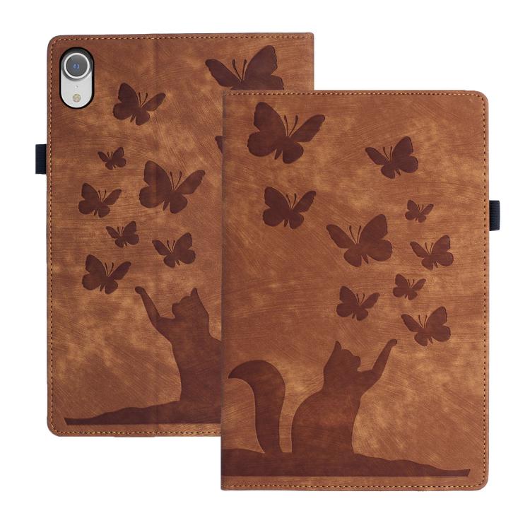 Butterfly Cat Embossing Leather Tablet Case, For iPad mini 2024 / 2021