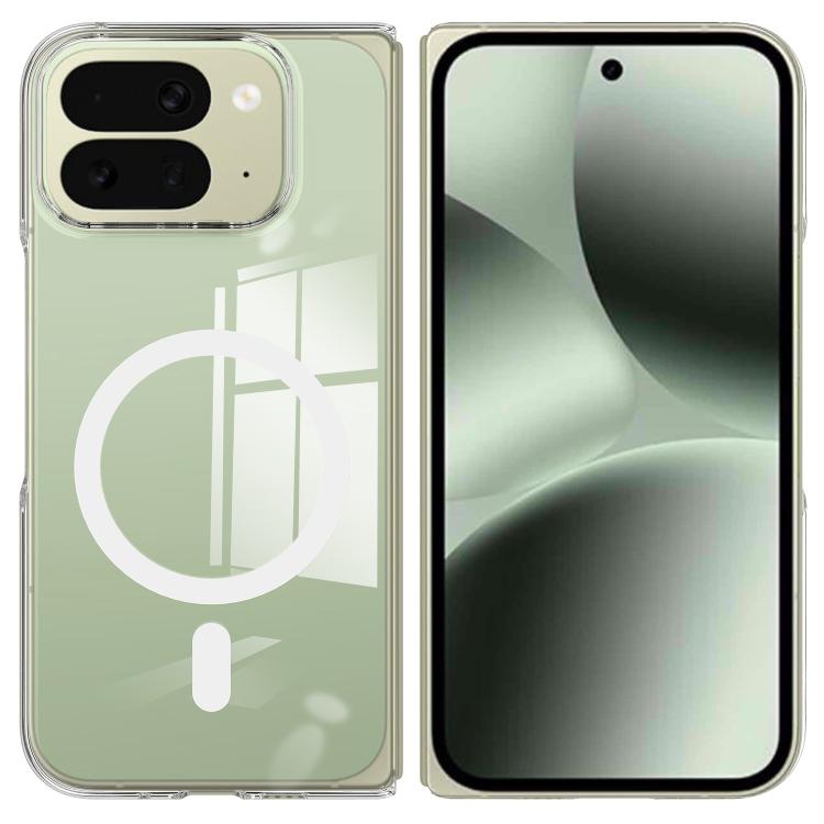 Scratchproof PC Transparent MagSafe Phone Case, For Google Pixel 10 Pro Fold, For Google Pixel 9 Pro Fold, For Google Pixel Fold