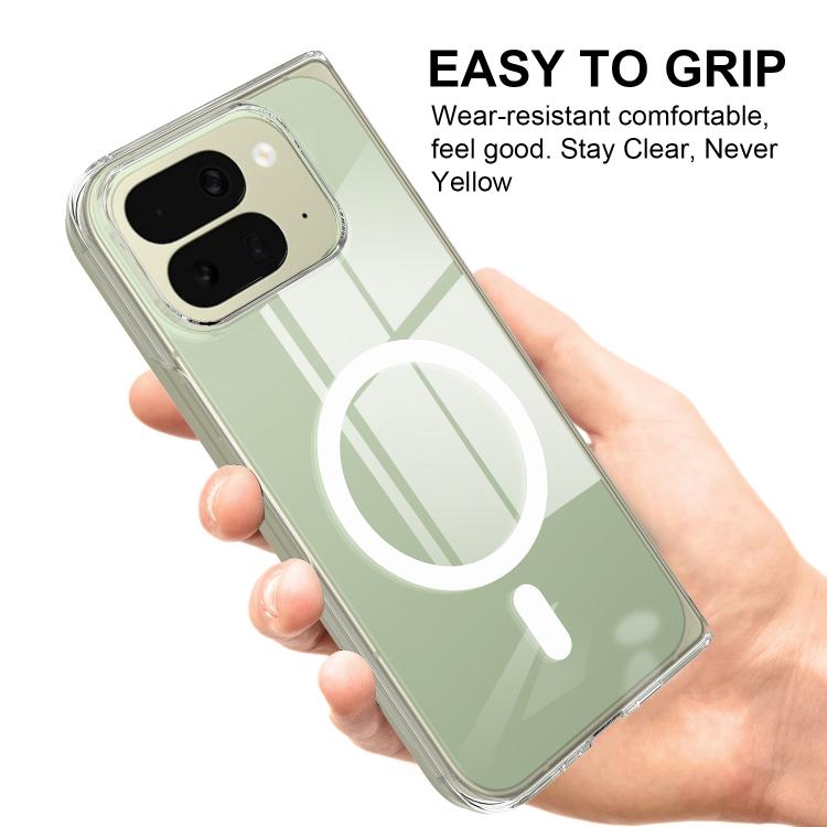 Scratchproof PC Transparent MagSafe Phone Case, For Google Pixel 10 Pro Fold, For Google Pixel 9 Pro Fold, For Google Pixel Fold