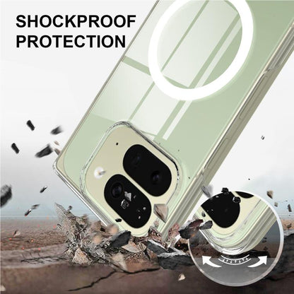 Scratchproof PC Transparent MagSafe Phone Case, For Google Pixel 10 Pro Fold, For Google Pixel 9 Pro Fold, For Google Pixel Fold