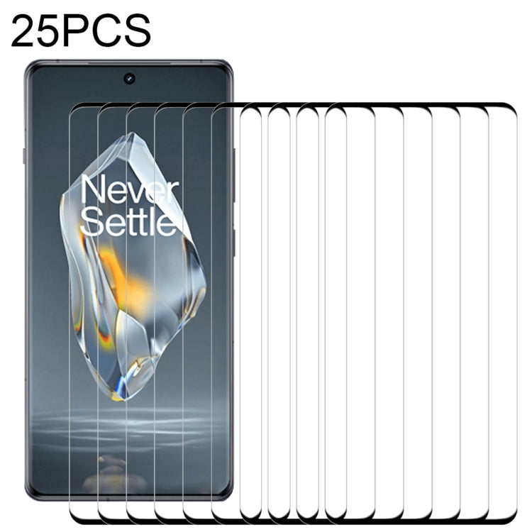 25pcs 9H HD 3D Curved Edge Tempered Glass Film, For OnePlus 13, For OnePlus Ace 4, For OnePlus Ace 3