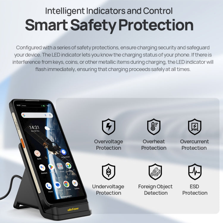 Ulefone WCS01 50W Air-cooled Wireless Charger Stand, WCS01