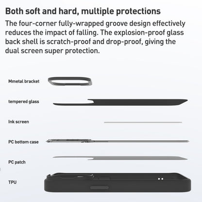 NFC Four-Color E-ink Screen DIY Phone Case, For iPhone 14 Pro Max, For iPhone 13