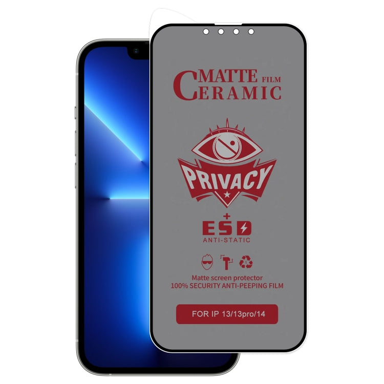Full Coverage Frosted Privacy Ceramic Film, For iPhone 17 Pro Max, For iPhone 17 Pro, For iPhone 17, For iPhone Air, For iPhone 16e / 14 / 13 Pro / 13, For iPhone 16 Pro Max, For iPhone 16 Pro, For iPhone 16 Plus, For iPhone 16, For iPhone 15 Pro Max��...