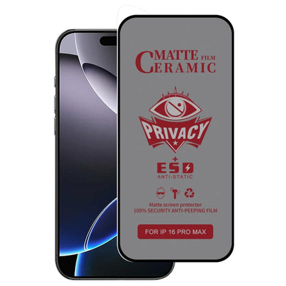 Full Coverage Frosted Privacy Ceramic Film, For iPhone 17 Pro Max, For iPhone 17 Pro, For iPhone 17, For iPhone Air, For iPhone 16e / 14 / 13 Pro / 13, For iPhone 16 Pro Max, For iPhone 16 Pro, For iPhone 16 Plus, For iPhone 16, For iPhone 15 Pro Max��...