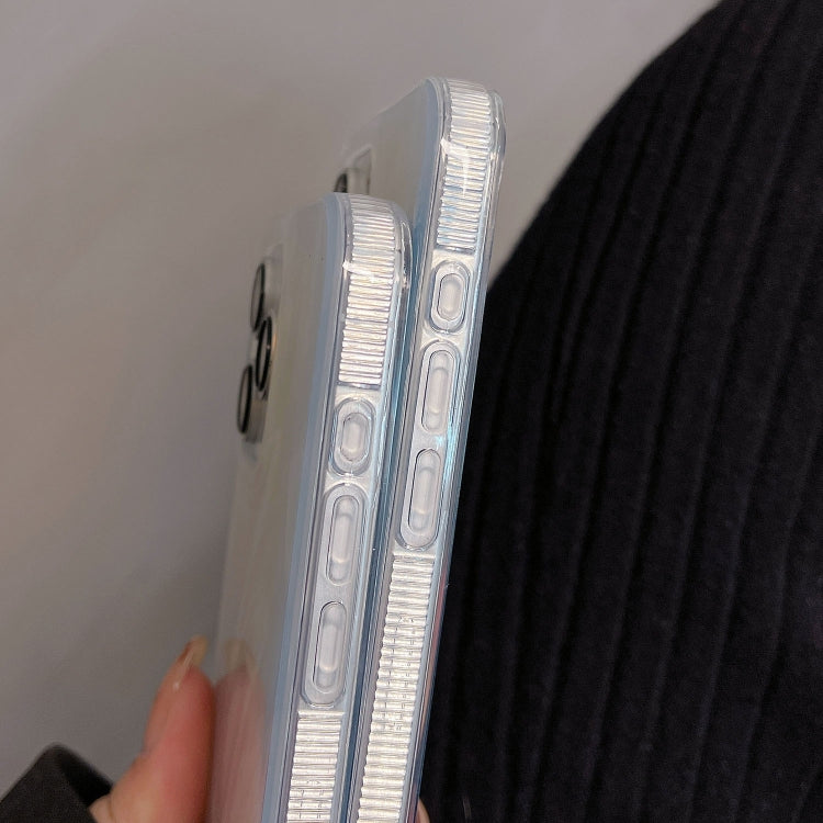 Hot Silver Stamp Gradient Feather Acrylic Hybrid TPU Phone Case