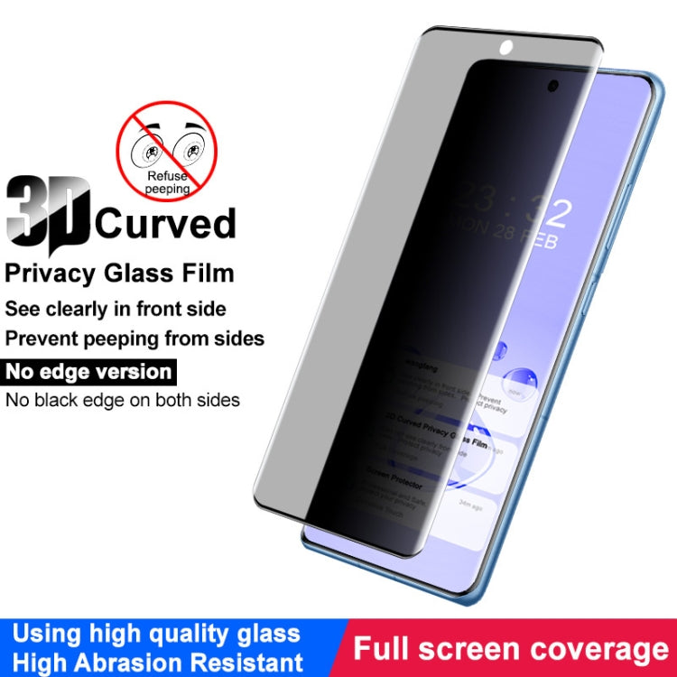 imak No Edge Version 3D Curved Privacy Full Screen Tempered Glass Film, For OnePlus Ace 3 5G, For OnePlus 12 5G