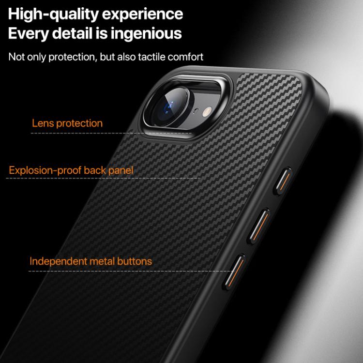Kevlar Fiber Texture Shockproof Magnetic Phone Case, For iPhone 17e / 16e, For iPhone 17 Pro Max, For iPhone 17 Pro, For iPhone 17, For iPhone Air, For iPhone 16 Pro Max, For iPhone 16 Pro, For iPhone 16 Plus, For iPhone 16, For iPhone 15 Pro Max      ...