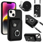Organ Card Bag Ring Holder Phone Case with Long Lanyard, For iPhone 16, For iPhone 15 Pro Max, For iPhone 15 Pro, For iPhone 15 Plus