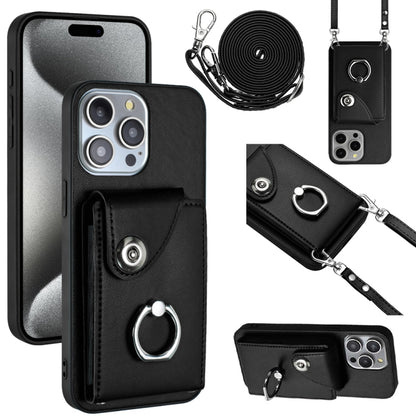Organ Card Bag Ring Holder Phone Case with Long Lanyard, For iPhone 14 Pro Max, For iPhone SE 2022 / 2020 / 8 / 7, For iPhone 13 Pro Max, For iPhone 13 Pro