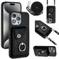 Organ Card Bag Ring Holder Phone Case with Long Lanyard, For iPhone 13, For iPhone 13 mini, For iPhone 12, For iPhone 12 Pro Max