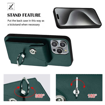 Organ Card Bag Ring Holder Phone Case with Long Lanyard, For iPhone 12 Pro, For iPhone 12 mini, For iPhone 11 Pro Max, For iPhone 11
