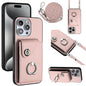 Organ Card Bag Ring Holder Phone Case with Long Lanyard, For iPhone 12 Pro, For iPhone 12 mini, For iPhone 11 Pro Max, For iPhone 11