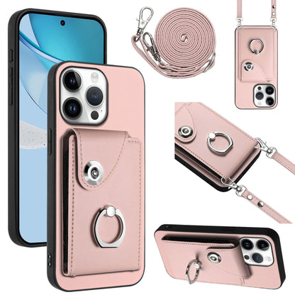 Organ Card Bag Ring Holder Phone Case with Long Lanyard, For iPhone Air, For iPhone 16 Pro Max, For iPhone 16 Pro, For iPhone 16 Plus