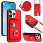 Organ Card Bag Ring Holder Phone Case with Long Lanyard, For iPhone Air, For iPhone 16 Pro Max, For iPhone 16 Pro, For iPhone 16 Plus