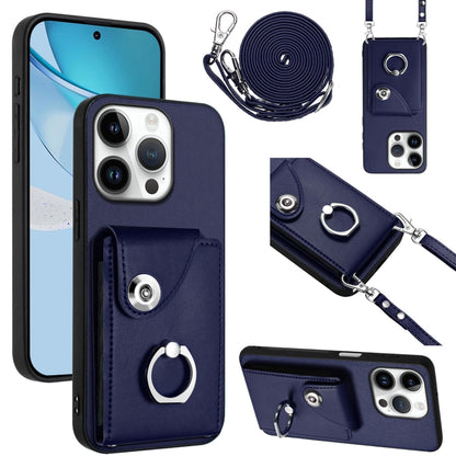 Organ Card Bag Ring Holder Phone Case with Long Lanyard, For iPhone Air, For iPhone 16 Pro Max, For iPhone 16 Pro, For iPhone 16 Plus