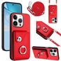 Organ Card Bag Ring Holder Phone Case with Long Lanyard, For iPhone Air, For iPhone 16 Pro Max, For iPhone 16 Pro, For iPhone 16 Plus