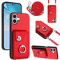 Organ Card Bag Ring Holder Phone Case with Long Lanyard, For iPhone Air, For iPhone 16 Pro Max, For iPhone 16 Pro, For iPhone 16 Plus