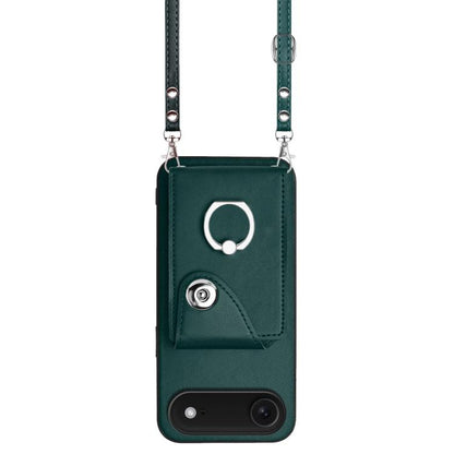Organ Card Bag Ring Holder Phone Case with Long Lanyard, For iPhone Air, For iPhone 16 Pro Max, For iPhone 16 Pro, For iPhone 16 Plus