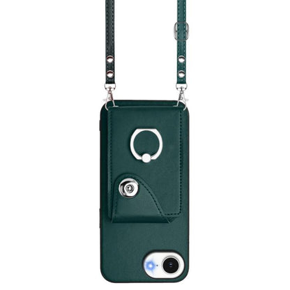 Organ Card Bag Ring Holder Phone Case with Long Lanyard, For iPhone 17e / 16e, For iPhone 17 Pro Max, For iPhone 17 Pro, For iPhone 17