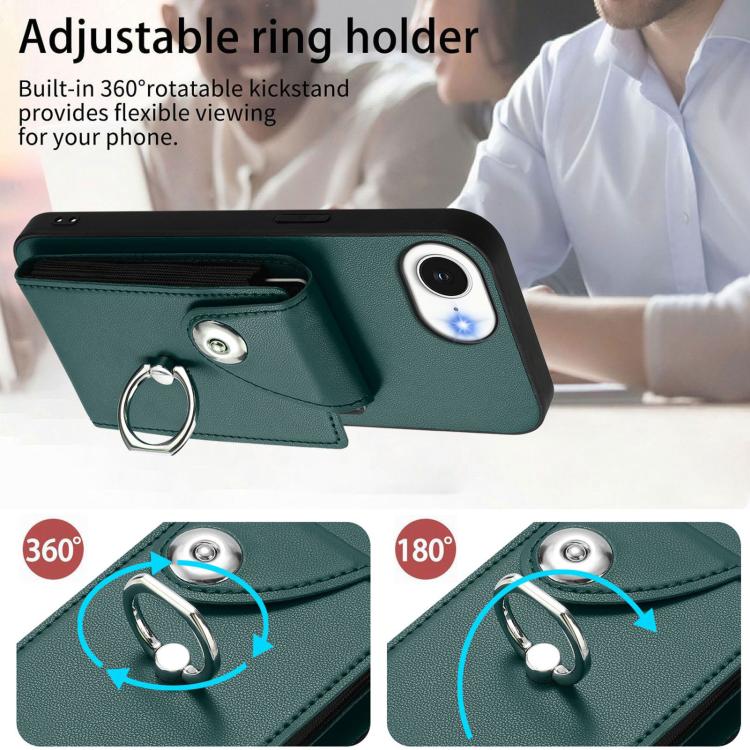 Organ Card Bag Ring Holder Phone Case with Long Lanyard, For iPhone 17e / 16e, For iPhone 17 Pro Max, For iPhone 17 Pro, For iPhone 17