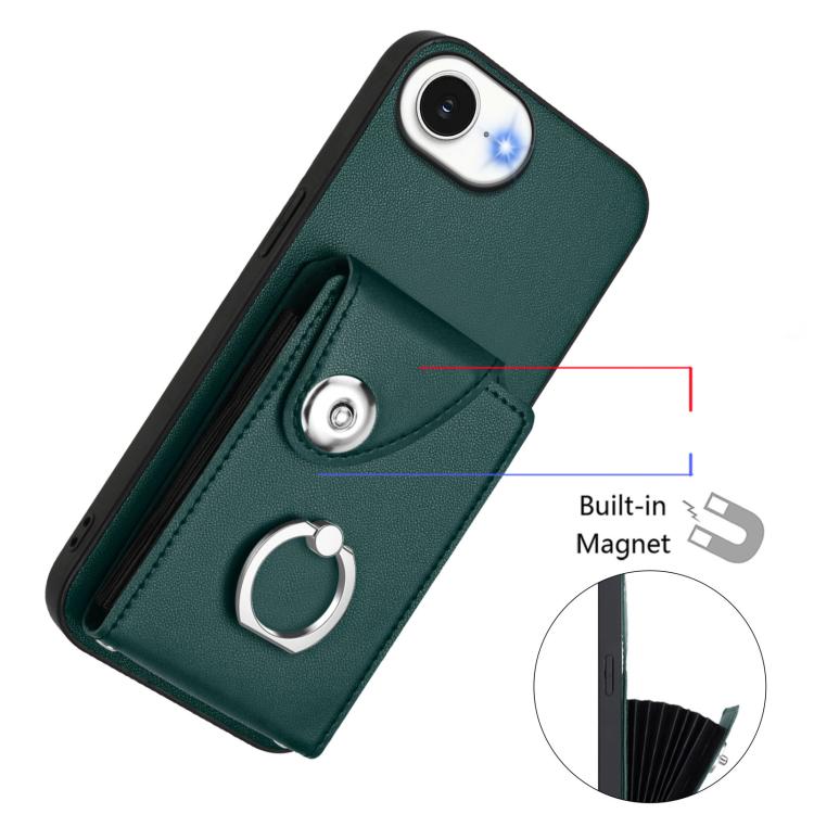 Organ Card Bag Ring Holder Phone Case with Long Lanyard, For iPhone 17e / 16e, For iPhone 17 Pro Max, For iPhone 17 Pro, For iPhone 17