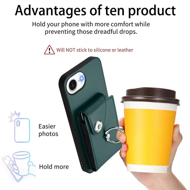 Organ Card Bag Ring Holder Phone Case with Long Lanyard, For iPhone 17e / 16e, For iPhone 17 Pro Max, For iPhone 17 Pro, For iPhone 17