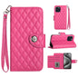 Rhombic Texture Flip Leather Phone Case with Lanyard, For iPhone 14 Pro Max, For iPhone SE 2022 / 2020 / 8 / 7, For iPhone 13 Pro Max, For iPhone 13 Pro