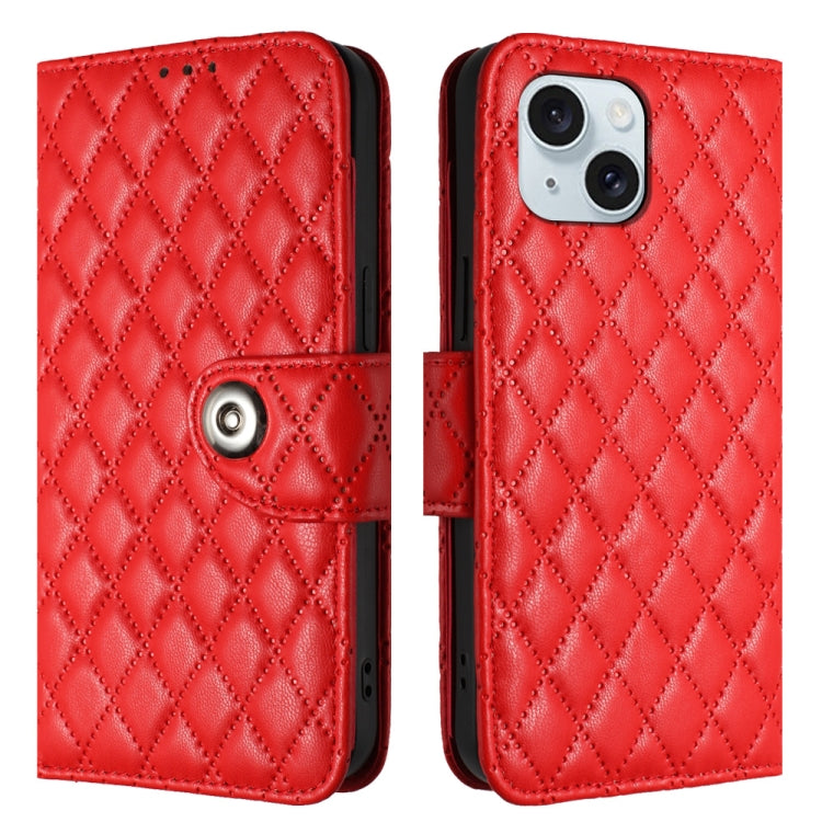Rhombic Texture Flip Leather Phone Case with Lanyard, For iPhone 13, For iPhone 12 / 12 Pro, For iPhone 12 Pro Max, For iPhone 11 Pro Max
