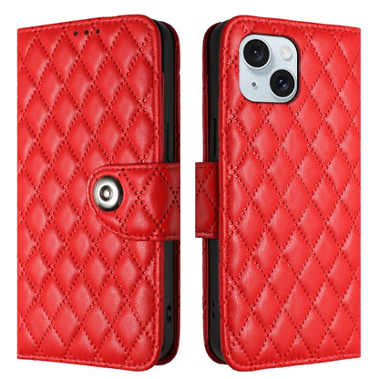 Rhombic Texture Flip Leather Phone Case with Lanyard, For iPhone 13, For iPhone 12 / 12 Pro, For iPhone 12 Pro Max, For iPhone 11 Pro Max