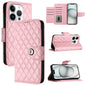 Rhombic Texture Flip Leather Phone Case with Lanyard, For iPhone SE 2024, For iPhone 16 Pro Max, For iPhone 16 Pro, For iPhone 16 Plus