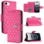 Rhombic Texture Flip Leather Phone Case with Lanyard, For iPhone SE 2024, For iPhone 16 Pro Max, For iPhone 16 Pro, For iPhone 16 Plus