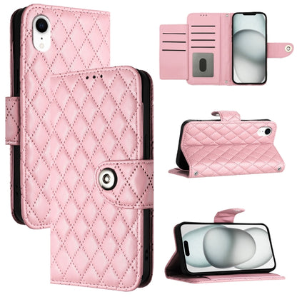 Rhombic Texture Flip Leather Phone Case with Lanyard, For iPhone 11, For iPhone 11 Pro, For iPhone XS / X, For iPhone XR