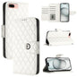Rhombic Texture Flip Leather Phone Case with Lanyard, For iPhone XS Max, For iPhone 8 Plus / 7 Plus / 6s Plus