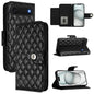 Rhombic Texture Flip Leather Phone Case with Lanyard, For iPhone 17 Pro Max, For iPhone 17 Pro, For iPhone 17, For iPhone Air