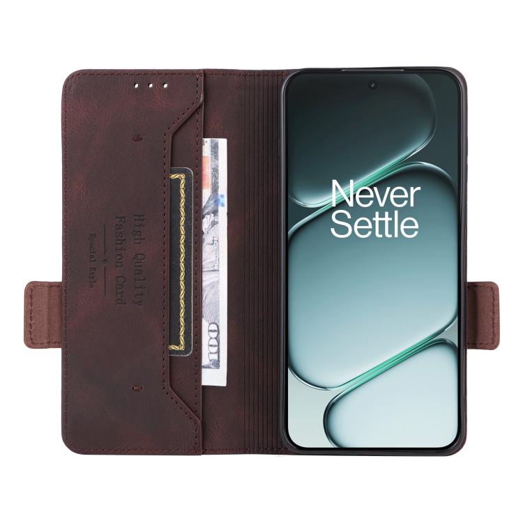 Magnetic Clasp Leather Phone Case, For OnePlus Ace 6 / 15R, For OnePlus Nord 4, For OnePlus Ace 3 5G